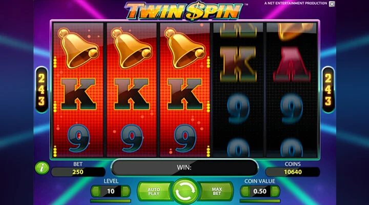 Twin Spin Slot Spieloberfl&auml;che